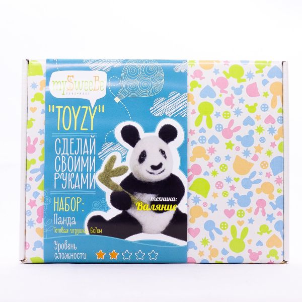 Набор TOYZY "Панда" Валяние Набор TOYZY "Панда" Валяние