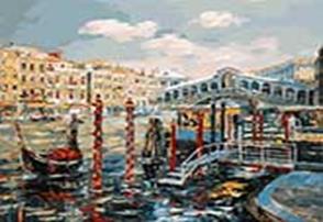 Живопись на холсте 40*50 см. Венеция. Мост Риальто (127-AB) Живопись на холсте 40*50 см. Венеция. Мост Риальто (127-AB)