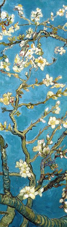 Обложка Закладка с резинкой. Ван Гог. Цветущие ветки миндаля (Арте) 