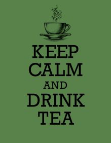 Обложка Книга для записи рецептов. KEEP CALM and DRINK TEA 