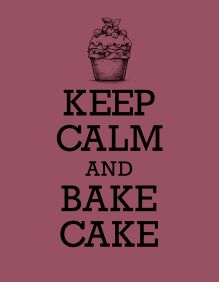 Обложка Книга для записи рецептов. KEEP CALM and BAKE CAKE 