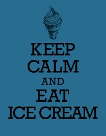 Обложка Книга для записи рецептов. KEEP CALM and EAT ICE CREAM 