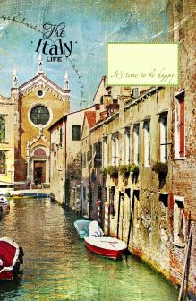 Обложка Блокнот. Венецианские каналы (А5) 