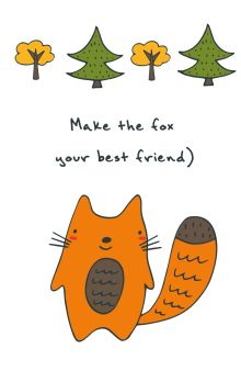 Блокнот для записей "Make the fox your best friend" (А5)