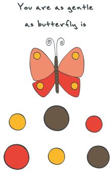 Блокнот для записей "You are as gentle as butterfly is" (А5)