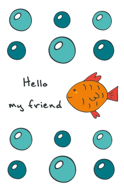 Обложка Блокнот для записей "Hello, my friend" (А5)