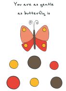 Блокнот для записей "You are as gentle as butterfly is" (А6) Блокнот для записей "You are as gentle as butterfly is" (А6)