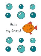 Блокнот для записей "Hello, my friend" (А6) Блокнот для записей "Hello, my friend" (А6)