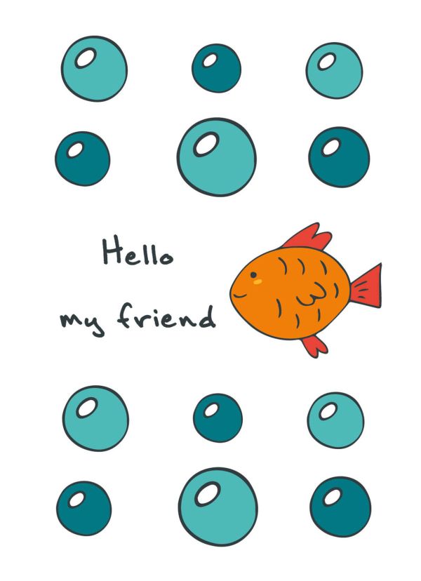 Блокнот для записей "Hello, my friend" (А6) Блокнот для записей "Hello, my friend" (А6)