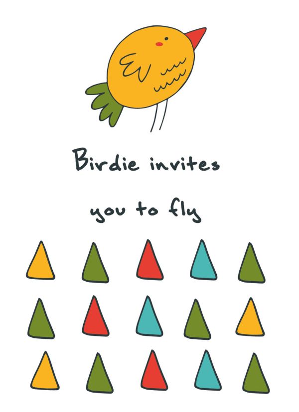 Блокнот для записей "Birdie invites you to fly" (А6) Блокнот для записей "Birdie invites you to fly" (А6)