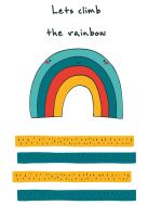 Блокнот для записей "Let's climb the rainbow" (А6) Блокнот для записей "Let's climb the rainbow" (А6)