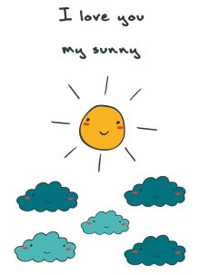 Блокнот для записей "I love you, my sunny" (А6)