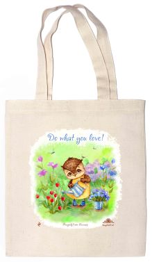 Сумка. Do what you love (35х39см, ручки 53см)