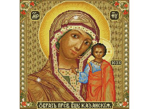 Мозаика на подрамнике. Икона Божией матери Казанская (071-ST-S) Мозаика на подрамнике. Икона Божией матери Казанская (071-ST-S)