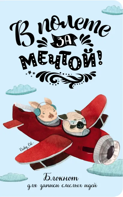 Обложка В полете за мечтой! Блокнот для записи смелых идей
