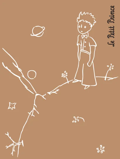 Обложка Маленький принц. Ретро-блокнот 2 