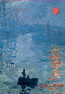 Обложка пластиковая универсальная. Моне. Впечатление. Восходящее солнце (маленький формат) (Арте)