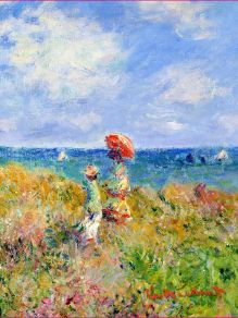 Обложка пластиковая универсальная. Моне. Прогулка по скалам Пурвиля (средний формат) (Арте)