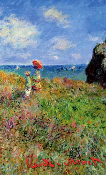 Обложка Блокнот в пластиковой обложке. Моне. Прогулка по скалам Пурвиля (формат малый, 64 страницы) (Арте) 