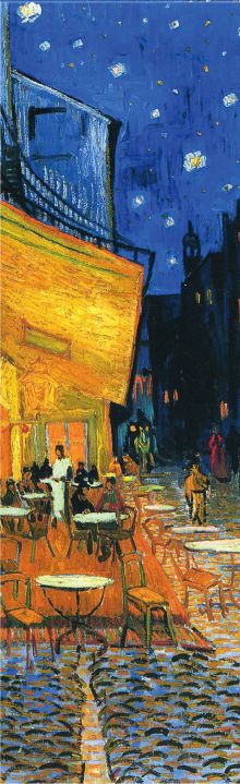 Обложка Закладка с резинкой. Ван Гог. Ночная терраса кафе (Арте) 