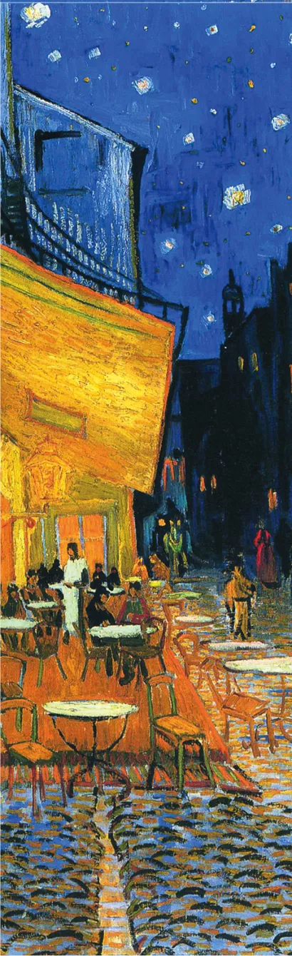 Обложка Закладка с резинкой. Ван Гог. Ночная терраса кафе (Арте) 