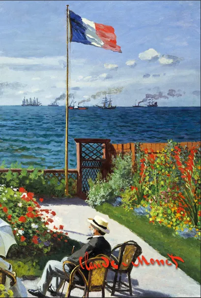 Обложка Обложка для паспорта. Моне. Терраса в Сент-Адресс (Арте) 