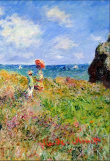 Обложка для паспорта. Моне. Прогулка по скалам Пурвиля (Арте)