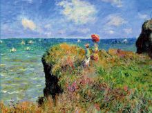 Кардхолдер. Моне. Прогулка по скалам Пурвиля (Арте)