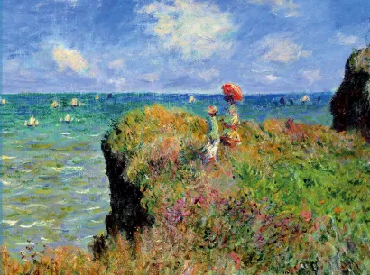 Обложка Кардхолдер. Моне. Прогулка по скалам Пурвиля (Арте) 