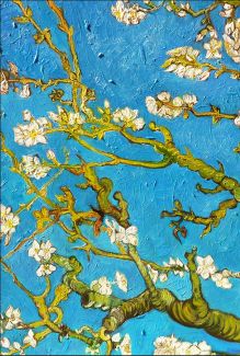 Обложка сзади Обложка для паспорта. Ван Гог. Цветущие ветки миндаля (Арте) 