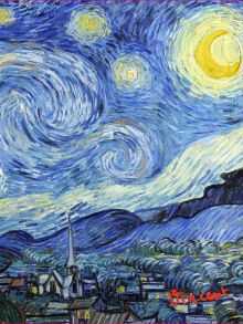 Обложка пластиковая универсальная. Ван Гог. Звёздная ночь (большой формат) (Арте)