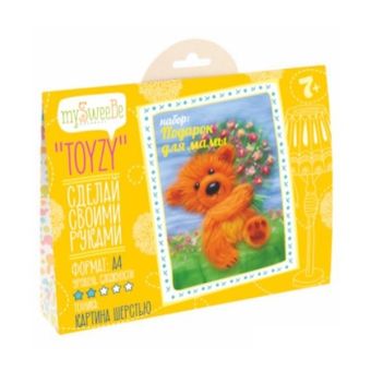 НАБОР TOYZY ''ПОДАРОК ДЛЯ МАМЫ'' - КАРТИНА ШЕРСТЬЮ, ФОРМАТ А4 НАБОР TOYZY ''ПОДАРОК ДЛЯ МАМЫ'' - КАРТИНА ШЕРСТЬЮ, ФОРМАТ А4