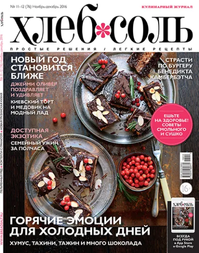 Обложка Журнал ХлебСоль № 11-12 ноябрь-декабрь 2016 