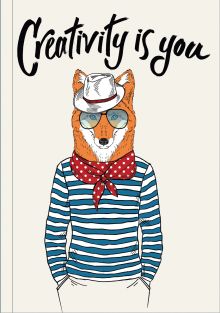 Creativity is you (Блокнот для хипстеров) (твердый переплет, 136х206 мм)
