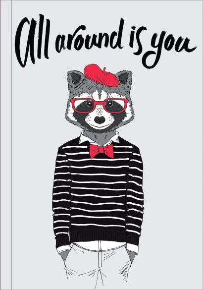 Обложка All around is you (Блокнот для хипстеров) (твердый переплет, 136х206 мм) 