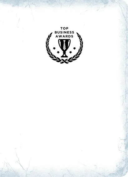 Обложка Блокнот Top Business Awards - нелинованный (белое серебро, желтые страницы) 