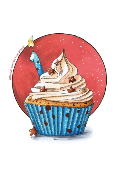 Обложка Вкусный блокнот: Пирожное 