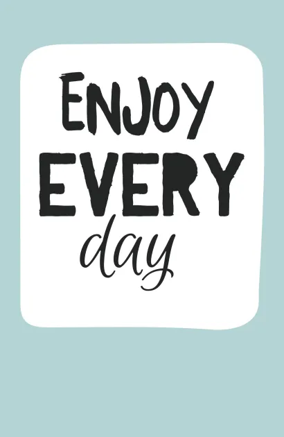 Обложка Enjoy every day (light blue) (А5) 