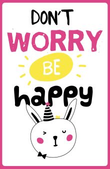 Обложка Don't worry be happy (А5) 