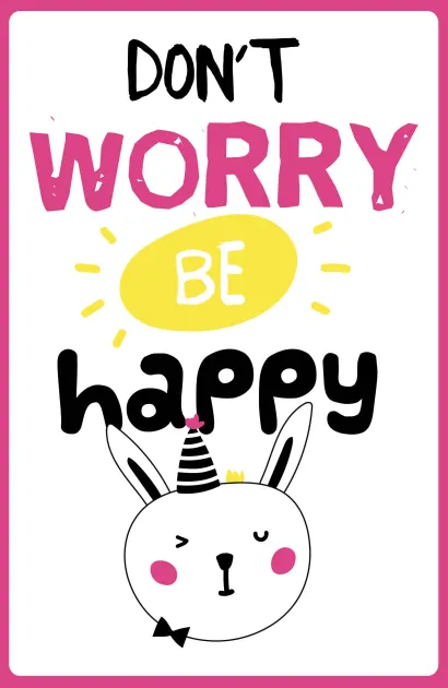 Обложка Don't worry be happy (А5) 