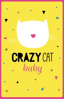 Обложка Crazy cat baby (А5) 