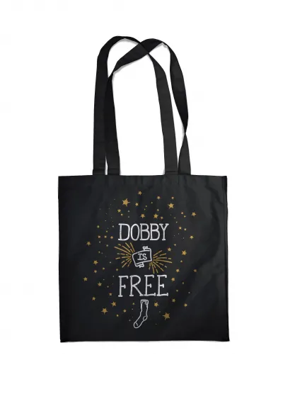 Обложка Сумка. Добби свободен! (черная, 38х43 см, длина ручек 58 см) 