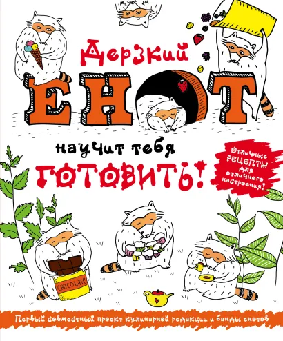Обложка Дерзкий енот научит тебя готовить! (комплект) 