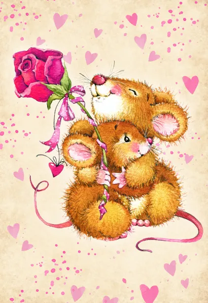 Обложка Блокнот. #ХочуВсе! (Мышиные обнимашки) 