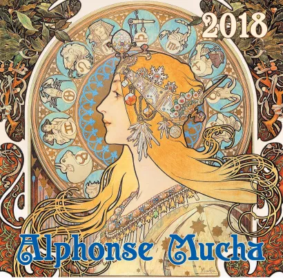 Обложка Альфонс Муха. Календарь настенный на 2018 год 
