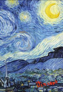 Блокнот в пластиковой обложке. Ван Гог. Звёздная ночь (формат А5, 160 стр.) (Арте)