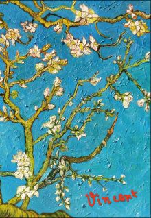 Блокнот в пластиковой обложке. Ван Гог. Цветущие ветки миндаля (формат А5, 160 стр.) (Арте)