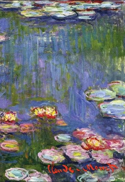 Обложка Блокнот в пластиковой обложке. Моне. Кувшинки (формат А5, 160 стр.) (Арте)