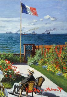 Блокнот в пластиковой обложке. Моне. Терраса в Сент-Адресс (формат А5, 160 стр.) (Арте)