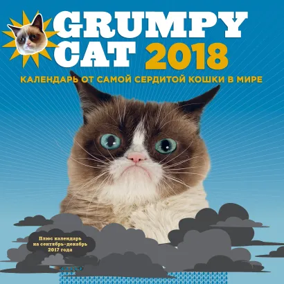 Обложка Grumpy Cat 2018. Календарь от самой сердитой кошки в мире 